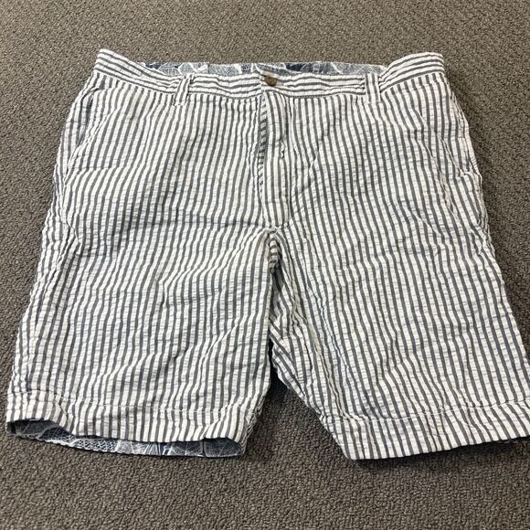 Reversible Tailor Vintage Shorts Mens Size 38 Floral Striped Tropical Hawaiian - Picture 11 of 16